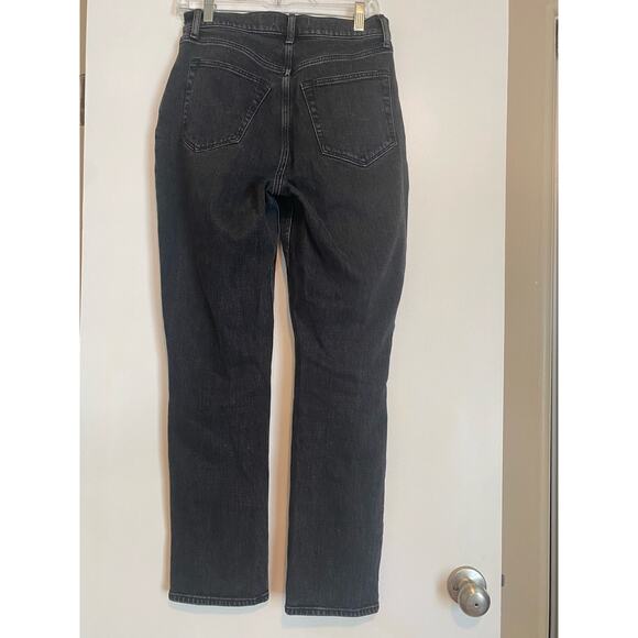 Abercrombie & Fitch The 90s Slim Straight Ultra High Rise Curve Love 8s black - Picture 2 of 3